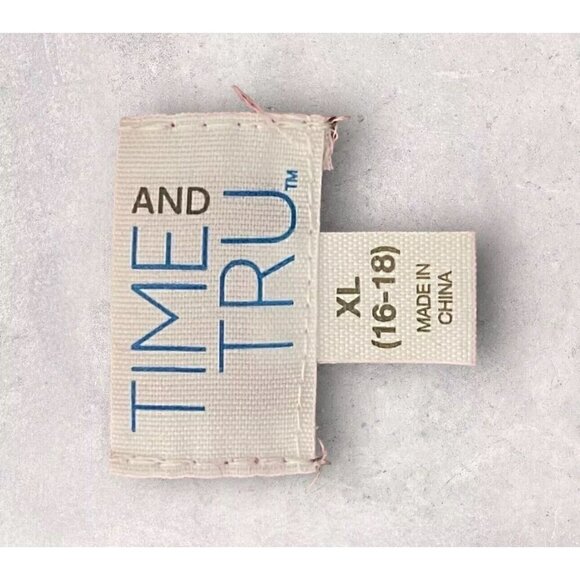 Pink Flannel Button Up Jacket Time & Tru Women’s Size XL, New With Tags - Picture 5 of 7